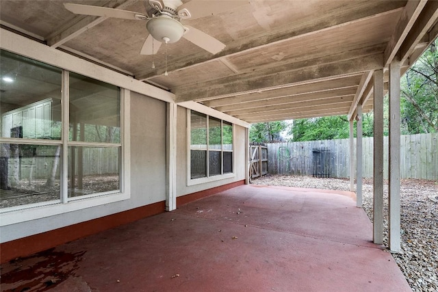230 Cedar Hills Dr, Elgin, TX 78621 - view of patio with ceiling fan and an attached carport