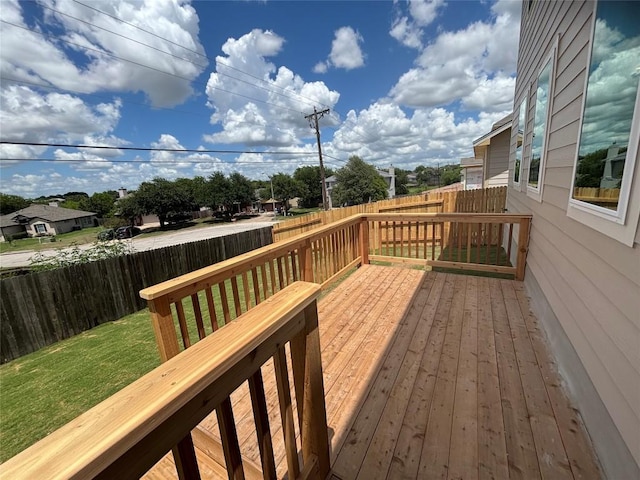 627 Palo Brea Loop, Hutto, TX 78634 - wooden deck featuring a fenced backyard