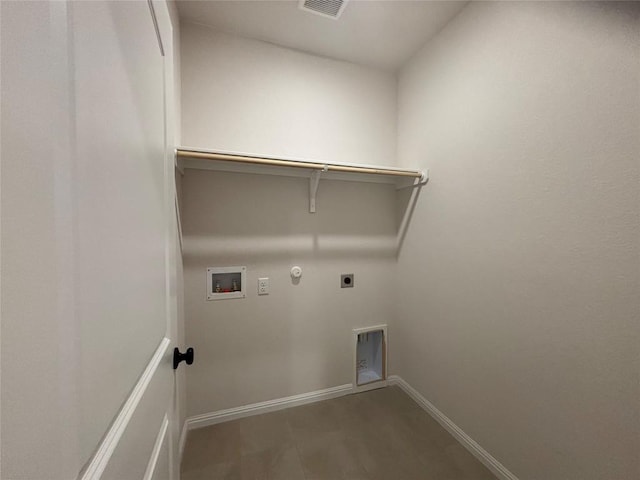 627 Palo Brea Loop, Hutto, TX 78634 - laundry room featuring hookup for an electric dryer, washer hookup, and hookup for a gas dryer
