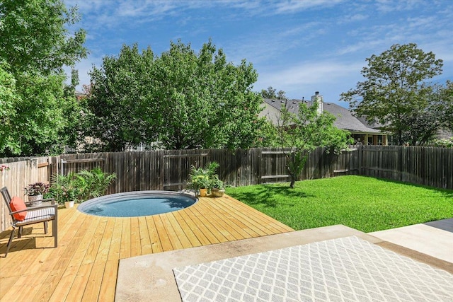 13412 Snow Fall Dr, Austin, TX 78727 - deck featuring a fenced backyard