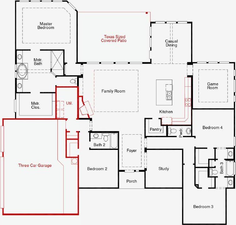 376 Double Eagle Ranch Dr, Cedar Creek, TX 78612 - view of property floor plan