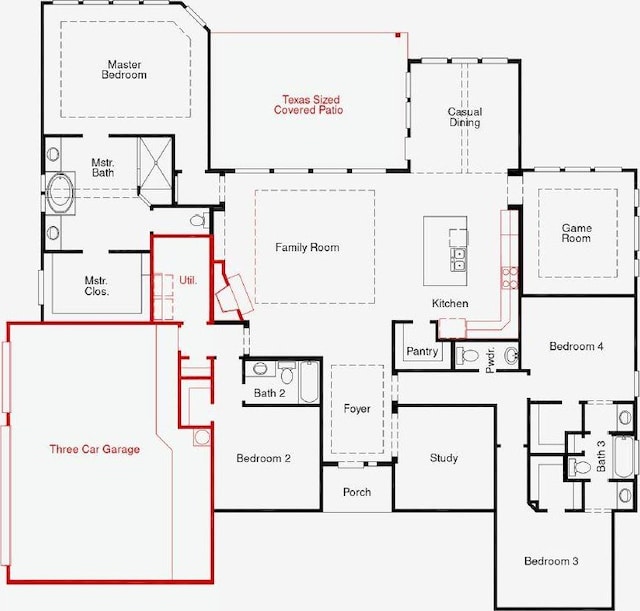 376 Double Eagle Ranch Dr, Cedar Creek, TX 78612 - view of property floor plan