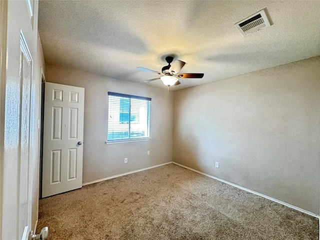 219 Memory Ln, Harker Heights, TX 76548 - carpeted empty room featuring ceiling fan and a textured ceiling