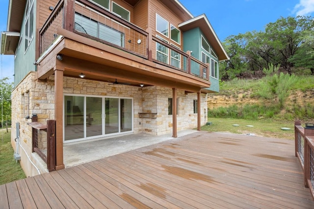 1817 High Lonesome, Leander, TX 78641 - wooden terrace featuring a patio