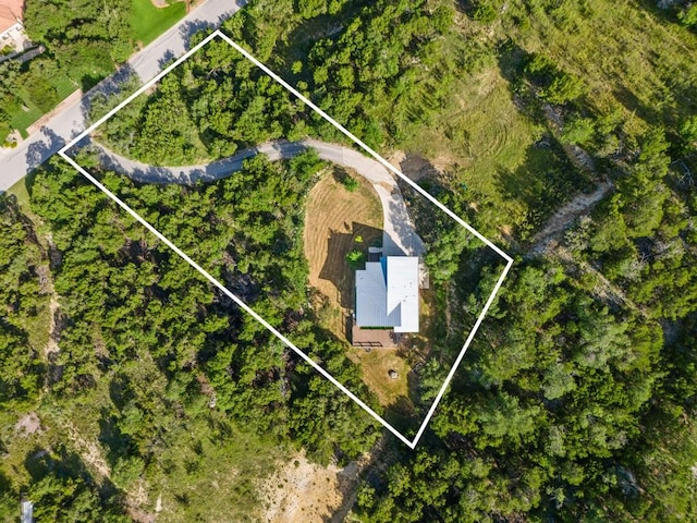 1817 High Lonesome, Leander, TX 78641 - aerial view of property's location featuring property parcel outlined