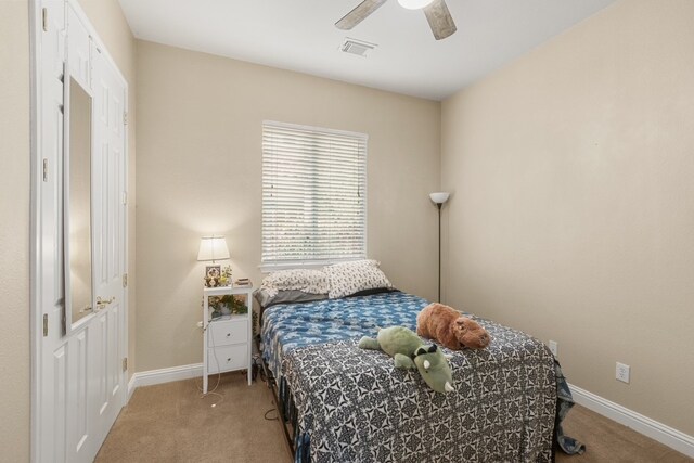 15325 Interlachen Dr, Austin, TX 78717 - bedroom with carpet floors and ceiling fan
