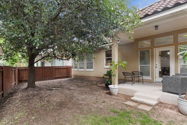 15325 Interlachen Dr, Austin, TX 78717 - fenced backyard with a patio area