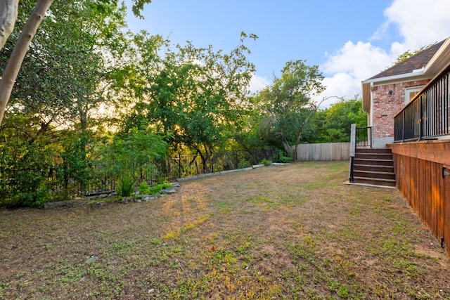 11208 Cedarcliffe Dr, Austin, TX 78750 - view of yard featuring stairs