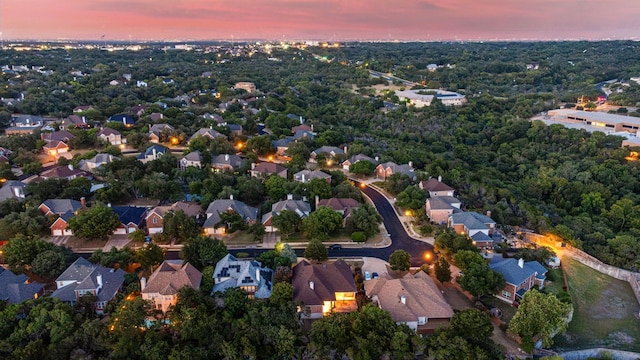 11208 Cedarcliffe Dr, Austin, TX 78750 - aerial view at dusk of a residential view