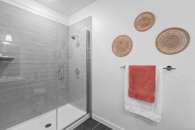 4801 Springdale Dr Unit 2010, Austin, TX 78723 - full bath with a stall shower and tile patterned flooring