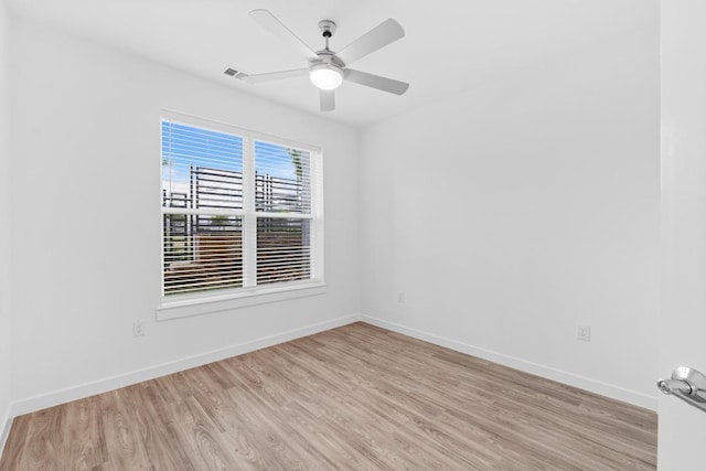 4801 Springdale Dr Unit 2010, Austin, TX 78723 - empty room featuring light wood-type flooring and a ceiling fan