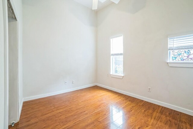 15102 Iowa St, Austin, TX 78734 - spare room with light wood-style flooring and ceiling fan