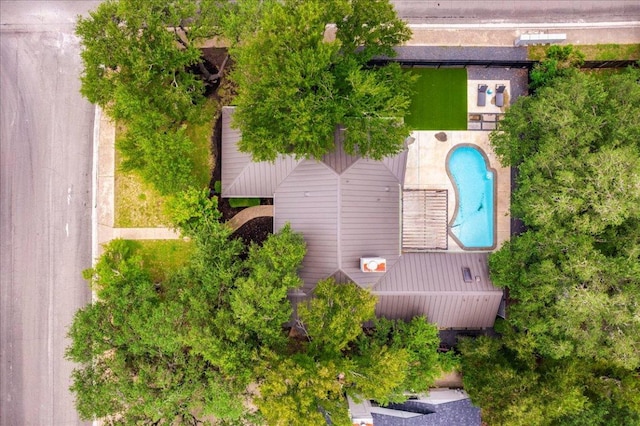 9110 Scotsman Dr, Austin, TX 78750 - aerial view of a pool