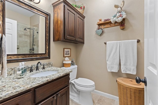 35 Forest Mesa, Round Rock, TX 78664 - full bathroom with vanity, a tile shower, and tile patterned floors