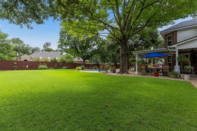 35 Forest Mesa, Round Rock, TX 78664 - fenced backyard with a patio area