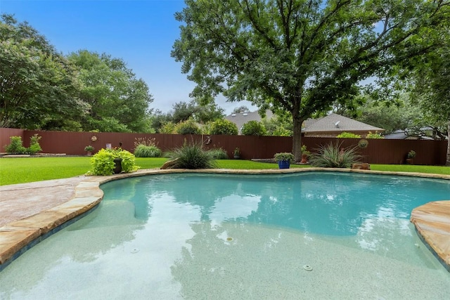35 Forest Mesa, Round Rock, TX 78664 - view of swimming pool with a fenced backyard