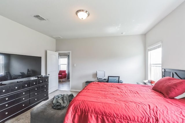 18430 Stevie Ray Dr, Round Rock, TX 78664 - carpeted bedroom with multiple windows