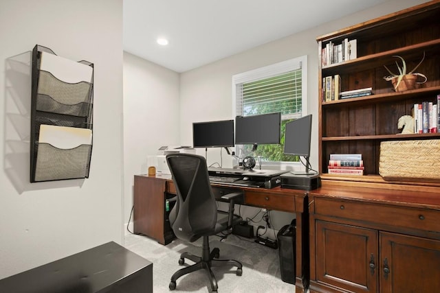 935 La Posada Dr Unit 148, Austin, TX 78752 - office area with light colored carpet and recessed lighting