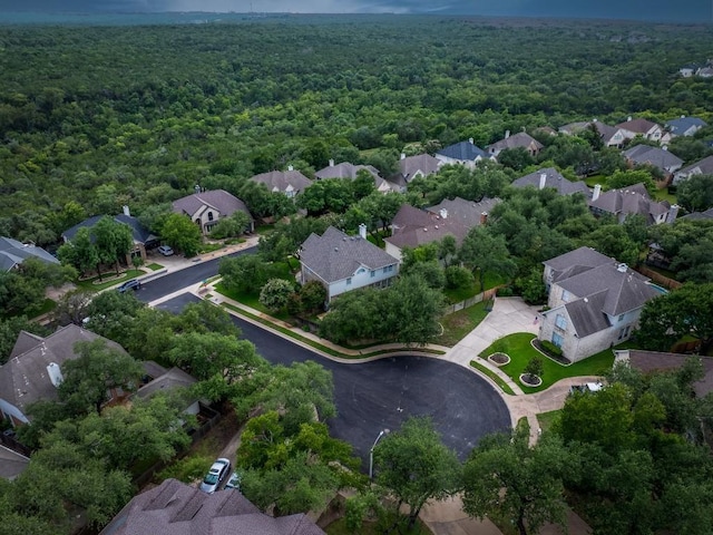 9527 Indigo Brush Dr, Austin, TX 78726 - aerial perspective of suburban area featuring a forest