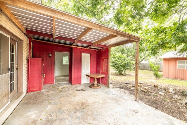 705 Dunning St, Gonzales, TX 78629 - view of patio with an outdoor structure