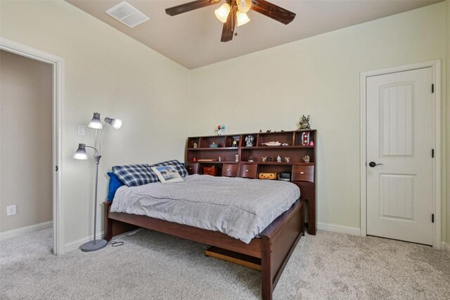 3713 Glastonbury Trl, Pflugerville, TX 78660 - bedroom with carpet and a ceiling fan
