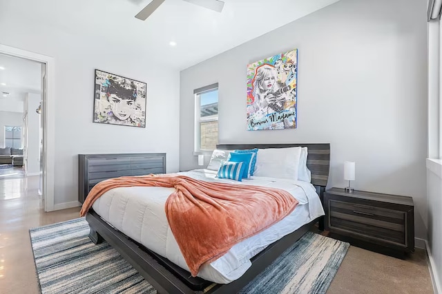 4314 Jinx Ave Unit A, Austin, TX 78745 - bedroom with recessed lighting and ceiling fan