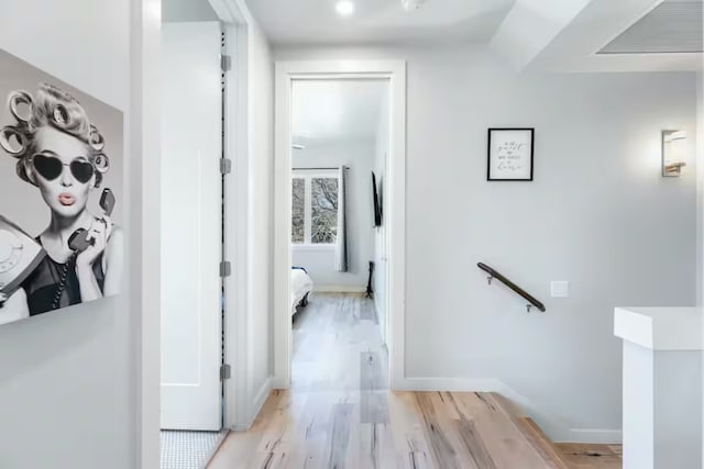 4314 Jinx Ave Unit A, Austin, TX 78745 - corridor with light wood finished floors and baseboards