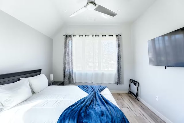 4314 Jinx Ave Unit A, Austin, TX 78745 - bedroom with wood finished floors and ceiling fan