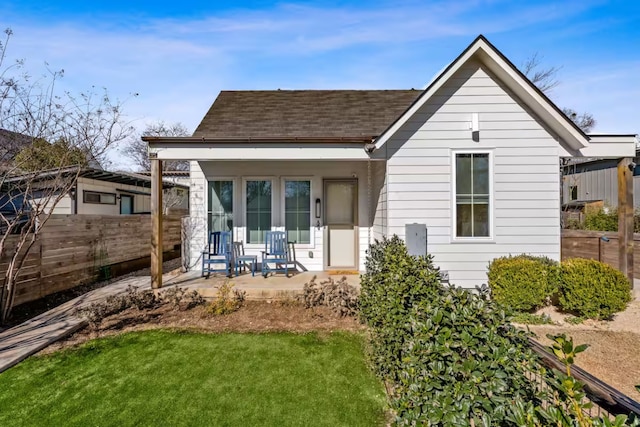 4314 Jinx Ave Unit A, Austin, TX 78745 - back of house with a shingled roof