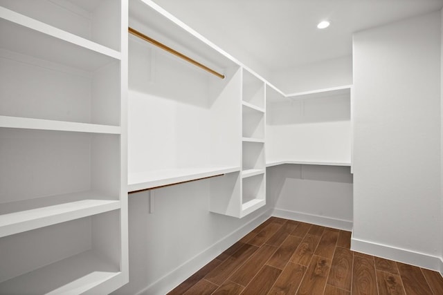 147 Kahana Ln, Bastrop, TX 78602 - walk in closet with dark wood-style flooring