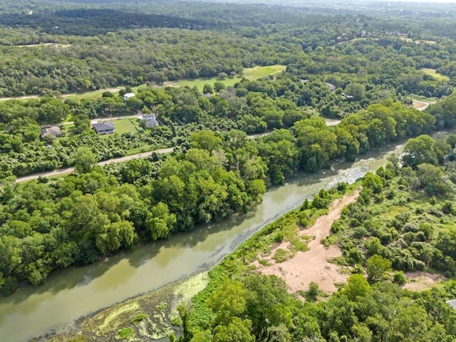 147 Kahana Ln, Bastrop, TX 78602 - aerial view of property and surrounding area with a forest and a large body of water