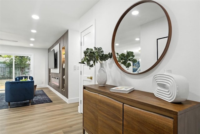 2400 Burly Oak Dr, Austin, TX 78745 - detailed view of wood finished floors and recessed lighting