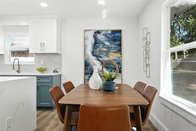 2400 Burly Oak Dr, Austin, TX 78745 - dining space featuring light wood-style flooring, recessed lighting, and plenty of natural light