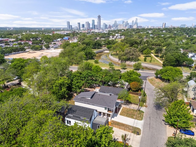 2813 Prado Unit 2, Austin, TX 78702 - bird's eye view of city skyline and a tree filled landscape