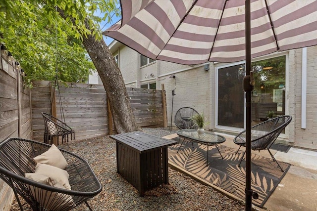 3812 Southway Dr Unit 103, Austin, TX 78704 - fenced backyard with a patio