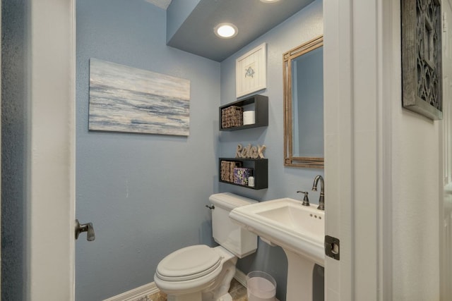 2018 Shadowbrook Cir, Round Rock, TX 78681 - half bathroom with toilet and baseboards