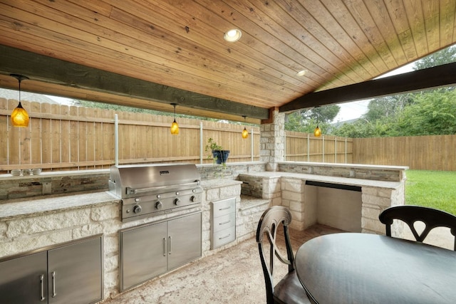 2018 Shadowbrook Cir, Round Rock, TX 78681 - fenced backyard with area for grilling