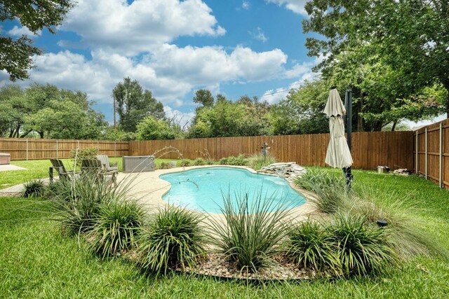 2018 Shadowbrook Cir, Round Rock, TX 78681 - view of swimming pool with a fenced backyard