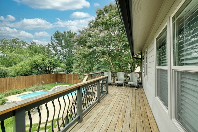 2018 Shadowbrook Cir, Round Rock, TX 78681 - wooden deck featuring a fenced backyard, a jacuzzi, and view of scattered trees