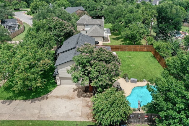 2018 Shadowbrook Cir, Round Rock, TX 78681 - bird's eye view of a pool area