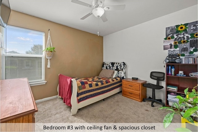118 Lone Star Blvd, Hutto, TX 78634 - carpeted bedroom with ceiling fan