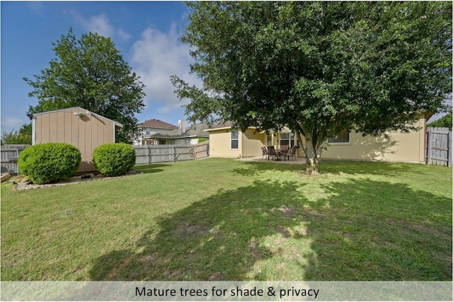 118 Lone Star Blvd, Hutto, TX 78634 - fenced backyard featuring a patio area