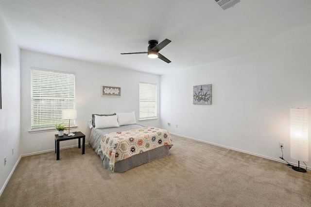 20209 Harrier Flight Trl, Pflugerville, TX 78660 - carpeted bedroom featuring baseboards and ceiling fan