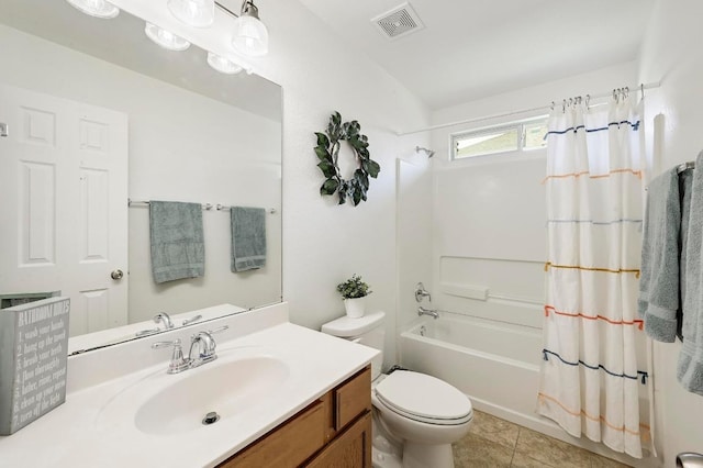 20209 Harrier Flight Trl, Pflugerville, TX 78660 - full bathroom featuring shower / bath combination with curtain, vanity, and tile patterned flooring