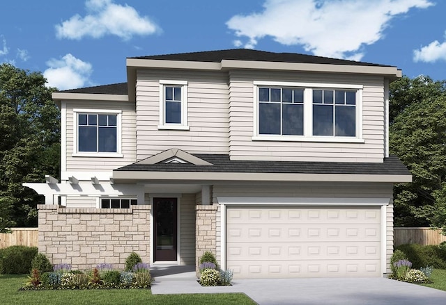 1364 Venus Cir, Round Rock, TX 78664 - view of front of house featuring driveway, a garage, and a shingled roof