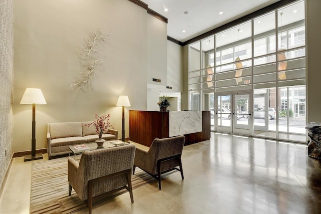 54 Rainey St Unit 1018, Austin, TX 78701 - community lobby featuring a towering ceiling and recessed lighting