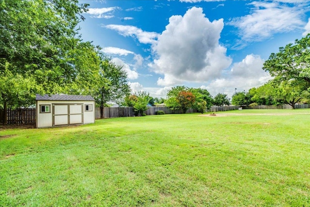 206 Live Oak Dr, Mountain City, TX 78610 - fenced backyard with a shed
