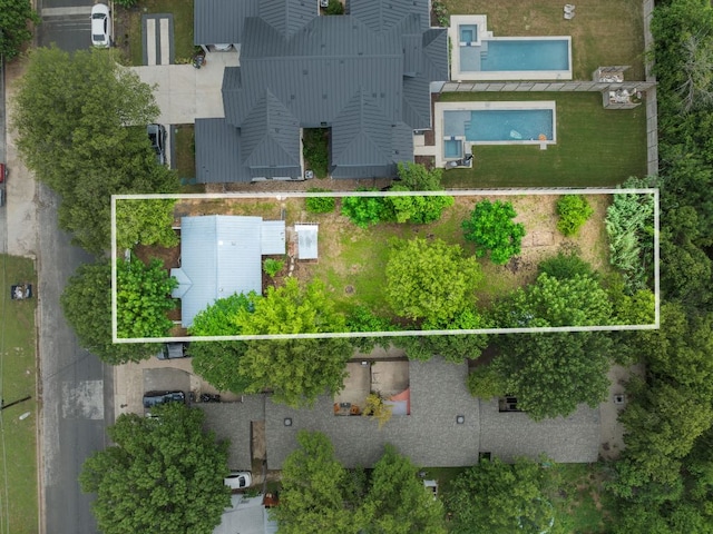 5513 Jim Hogg Ave, Austin, TX 78756 - aerial overview of property's location with property boundaries highlighted