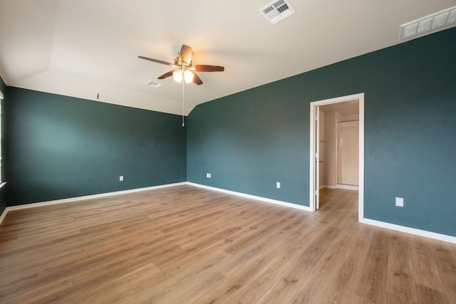 15212 Shell Bark Cv, Austin, TX 78724 - empty room with ceiling fan and light wood-type flooring