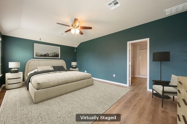 15212 Shell Bark Cv, Austin, TX 78724 - bedroom featuring wood finished floors and ceiling fan